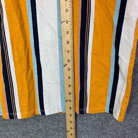 Vintage 90’s Guess T Shirt Mens Sz Medium Short Sleeves Logo Embroidered Striped - Picture 3 of 7